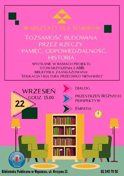 Warsztaty dla seniorów w Bibliotece na Krzywej – „Tożsamość budowana przez rzeczy”