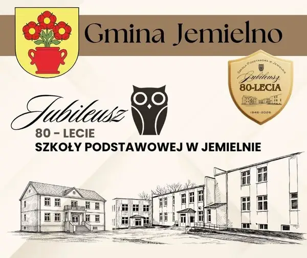 80-lecie Szkoły Podstawowej w Jemielnie – zaproszenie na jubileusz