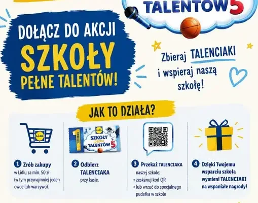Szkoła w Górze po raz piąty w akcji „Talenciaki” – zbieramy na sprzęt sportowy