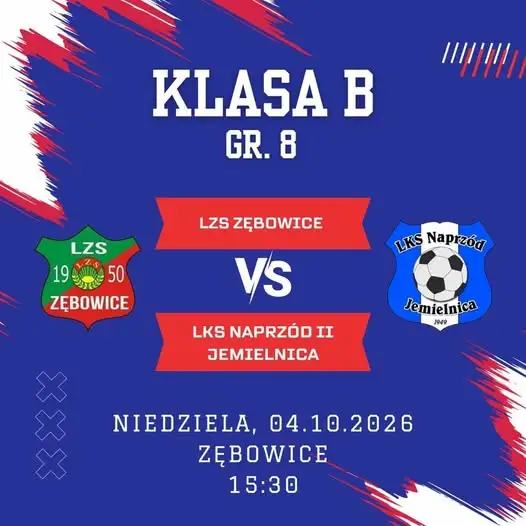LZS Zębowice kontra Naprzód II Jemielnica – zapowiedź 6. kolejki B-klasy