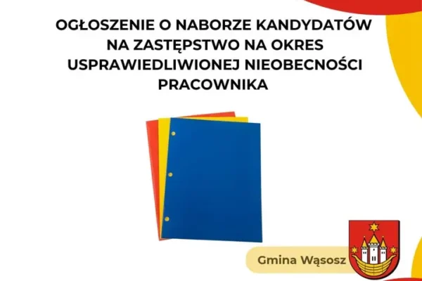 Wąsosz szuka inspektora ds. planowania przestrzennego i ochrony zabytków