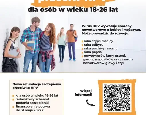Bezpłatne szczepienia przeciw HPV dla osób 18-26 lat – ruszył program Ministerstwa Zdrowia